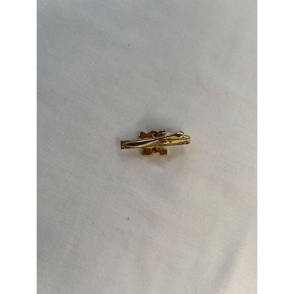 Mother of Pearl and Gold Tone Bowling Tie Clip & Cufflinks Set - Picture 6 of 9